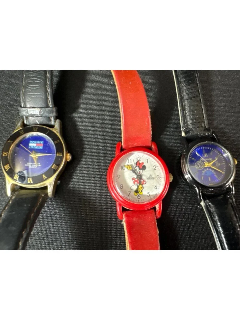Minnie Mouse, Tommy Hilfiger, Riviera Vintage Collectible Watches Set Of 3 READ